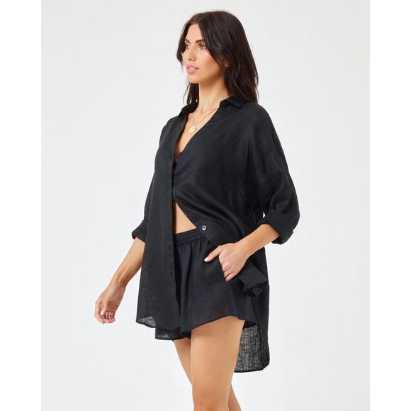 L*Space Black Women's Shorts - Picture 1 of 5
